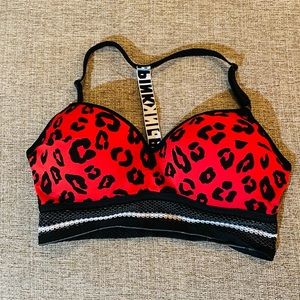 Victoria Secret Pink leopard bra, size Large